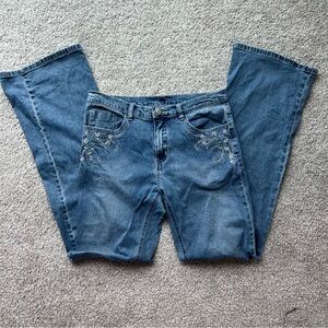 bedazzled flare jeans